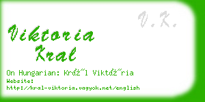viktoria kral business card